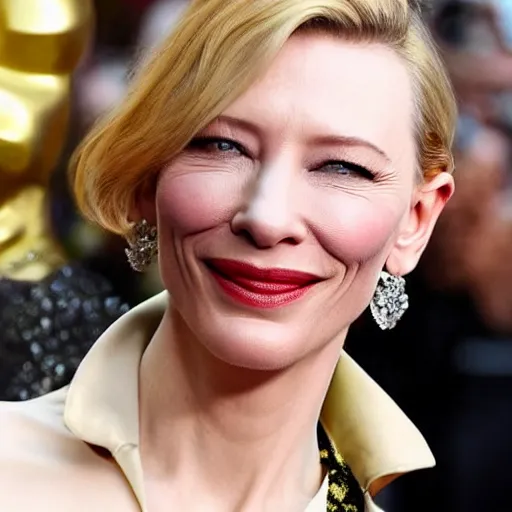 Image similar to cate blanchett, vaporeware