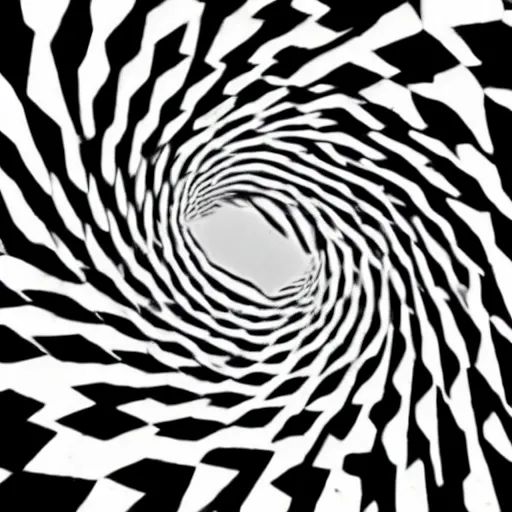 Image similar to optical illusion black and white