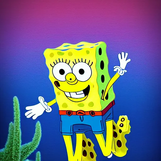 Image similar to spongebob by park jun seong