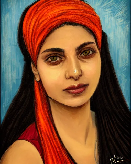 Image similar to an award winning portrait of the beautiful sherazade by rafael