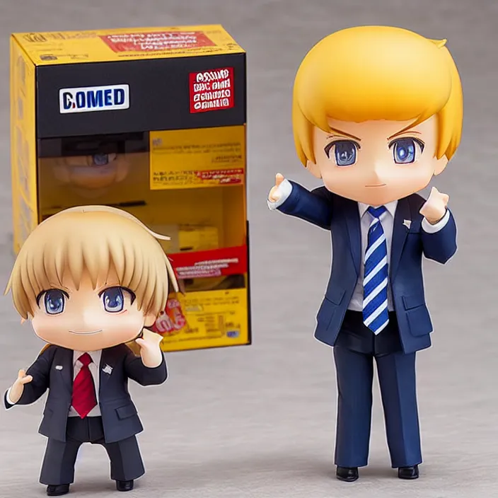 Image similar to Donald Trump, An anime Nendoroid of Donald Trump, figurine, detailed product photo