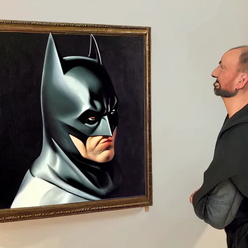 Prompt: Batman painted by Caravaggio