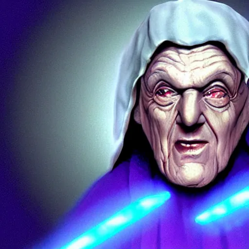 Prompt: Darth Sidious as a Super Mario 64 character