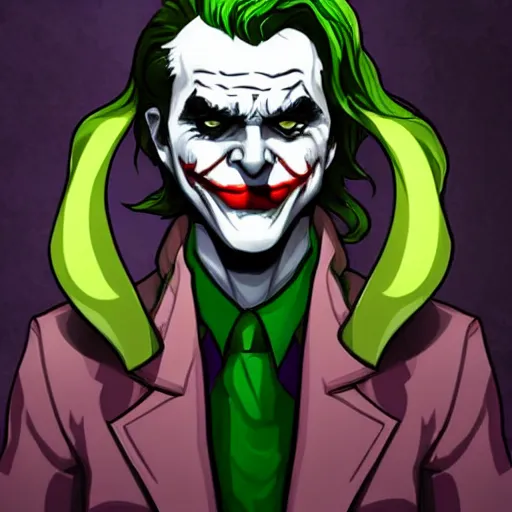 Image similar to the joker as a league of legends character