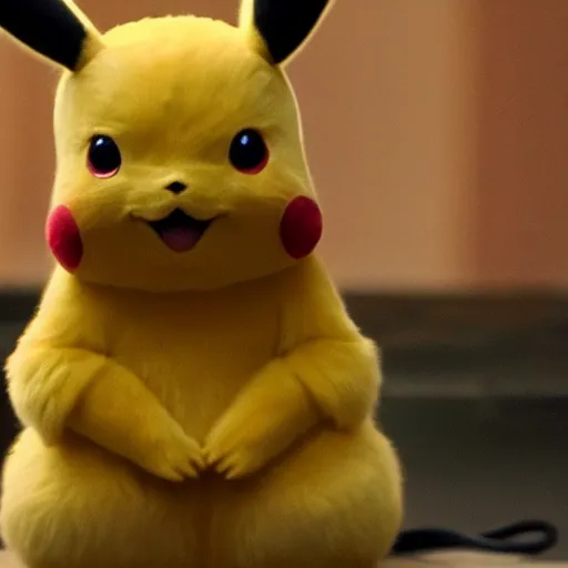 Image similar to a stunning photograph of a pikachu wearing a cape, 8 k hd, incredibly detailed, hd fur, cute mouse pokemon