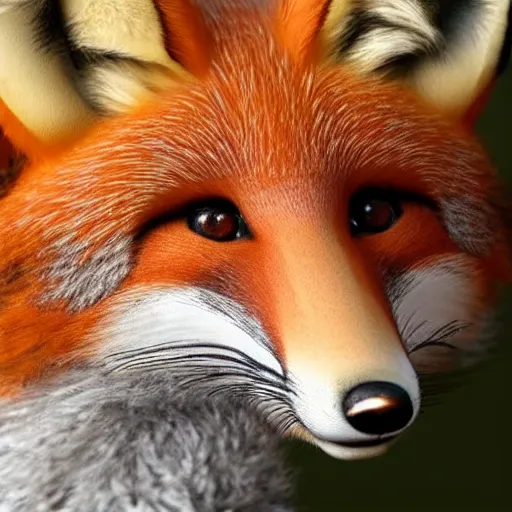 Image similar to an anthropomorphic fox