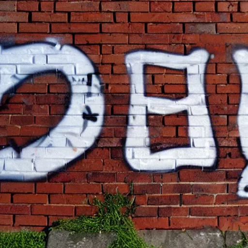 Image similar to bonk written in graffiti style on a brick wall