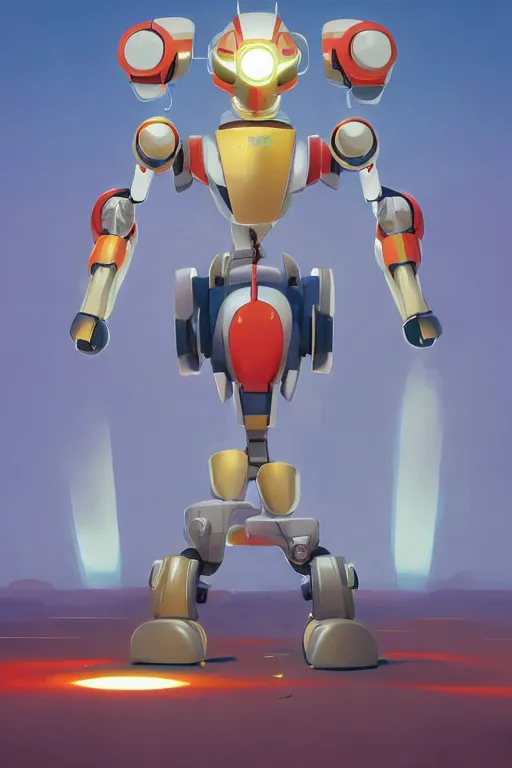 Image similar to metabots medabots medarotto medarot robot minimalist comics, behance hd by jesper ejsing, by rhads, makoto shinkai and lois van baarle, ilya kuvshinov, rossdraws global illumination ray tracing hdr radiating a glowing aura