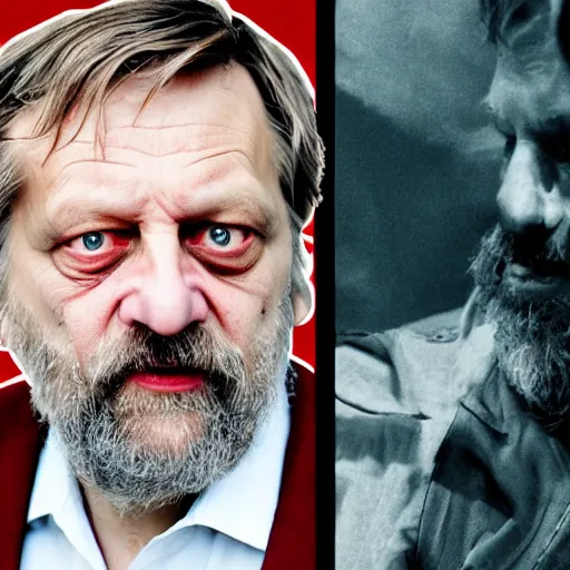 Image similar to slavoj zizek as the villain in christopher nolan's next blockbuster film
