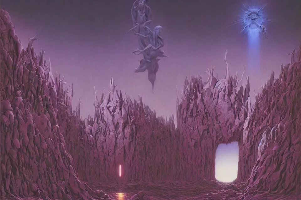 Image similar to divine light, wayne barlowe.