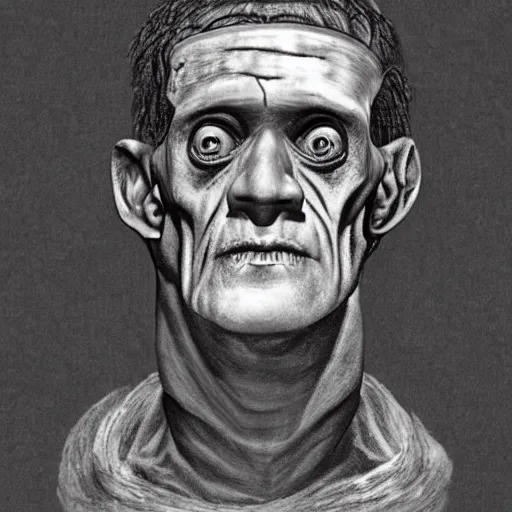 Prompt: Frankenstein's monster