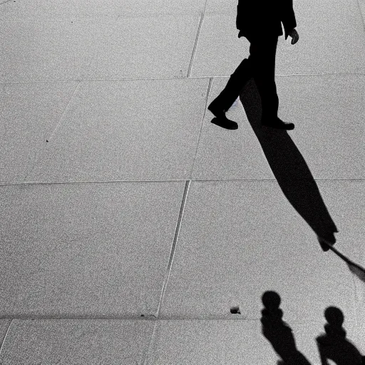 Prompt: man in suit walking towards camera with white background. wearing suit and hat. strong shadows. high contrast. serious look. carrying a pistol