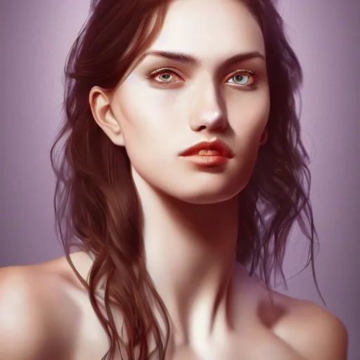 Prompt: Beautiful woman portrait, detailed illustration, dynamic lights, 8k, digital art, by yasar vurdem, Trending on artstation