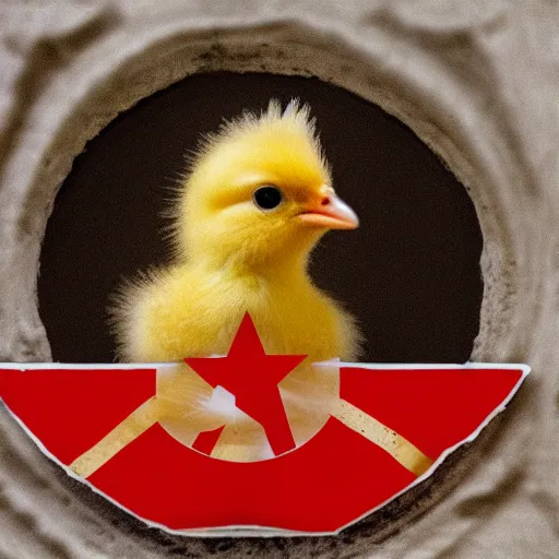 Image similar to a communist baby chick