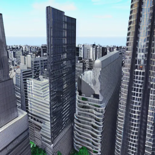 Prompt: Buenos Aires skyscrapers,3d render,unreal engine