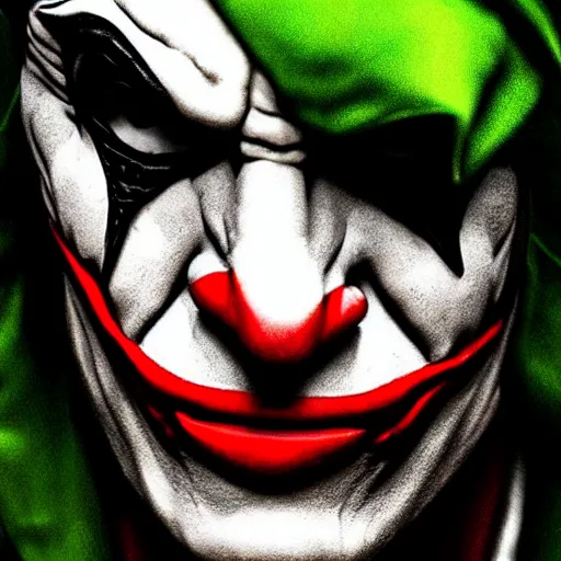 Image similar to ezio auditore as the joker, 8 k, very detailed, very intricate,