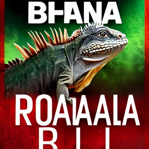 Prompt: Iguana running for president, 4k UHD, trending