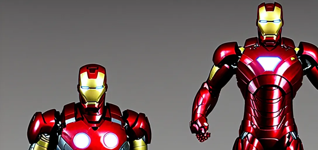 Prompt: a very high resolution image of ironman. from an episode of the office. photorealistic, photography