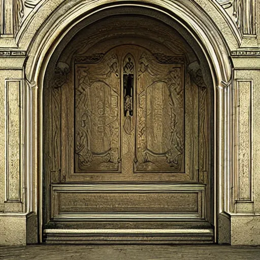 Image similar to the gates of heaven in hyper realistic detail