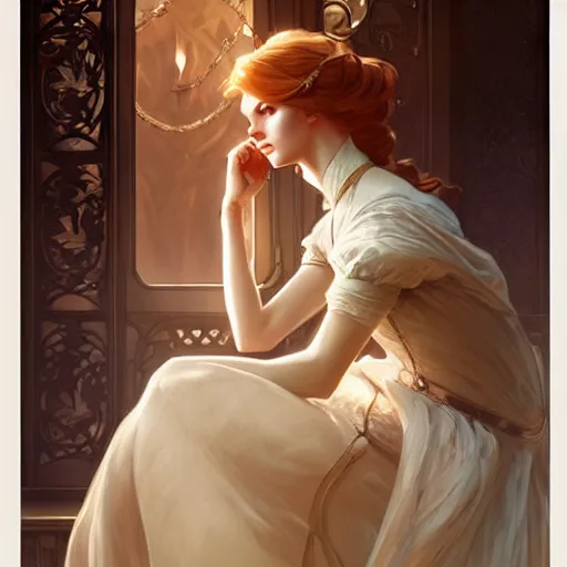 Prompt: cinderella, D&D, fantasy, intricate, elegant, highly detailed, digital painting, artstation, concept art, matte, sharp focus, illustration, art by Artgerm and Greg Rutkowski and Alphonse Mucha