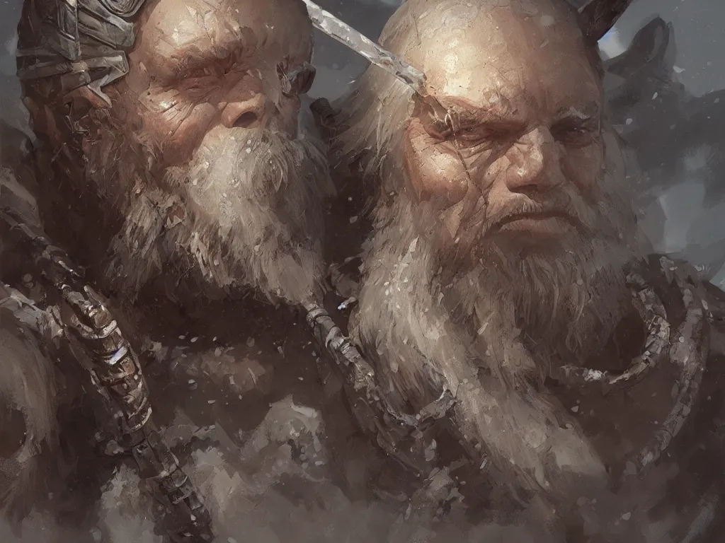 Prompt: detailed painting of a viking, by greg rutkowski, digital art, realistic painting, dnd, character design, trending on artstation