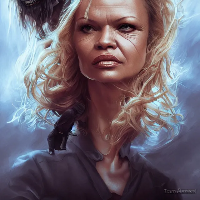 Prompt: the thing pamela anderson john carpenter by stanley artgerm lau, wlop, the thing alien assimilation, metamorphose, rossdraws, frank frazetta, andrei riabovitchev, marc simonetti