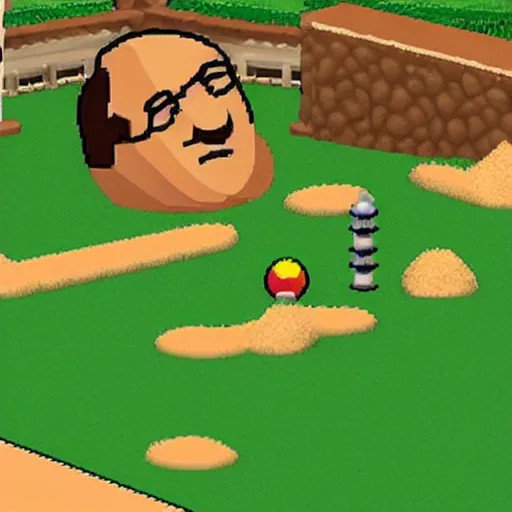 Image similar to george costanza in the video game putt putt saves the zoo