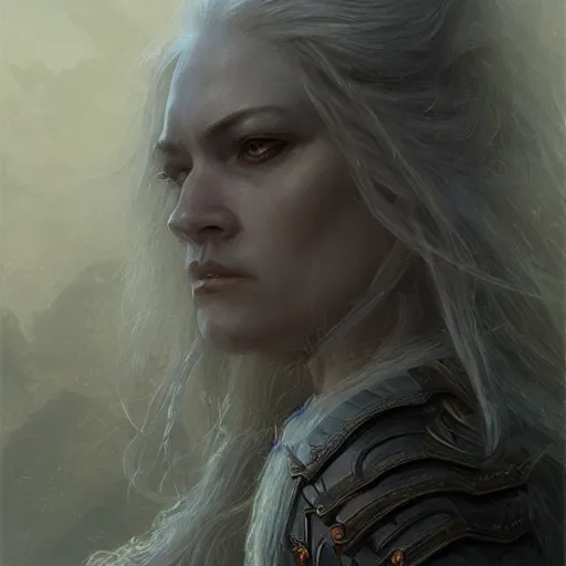 Image similar to griffith from bersek as a realistic fantasy d & d character, close - up portrait art by donato giancola and greg rutkowski, realistic face, digital art, trending on artstation