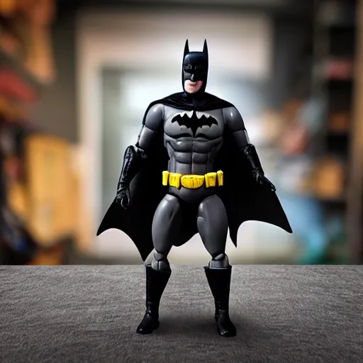 Image similar to product shot of action figure of Batman in boxer shorts