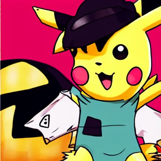 Image similar to cute pikachu, manga