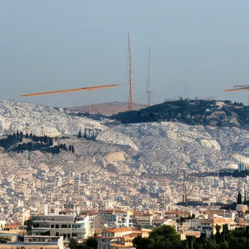 Prompt: antennas in athens