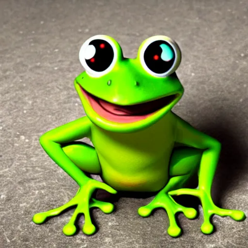 Image similar to evil frog by pixar