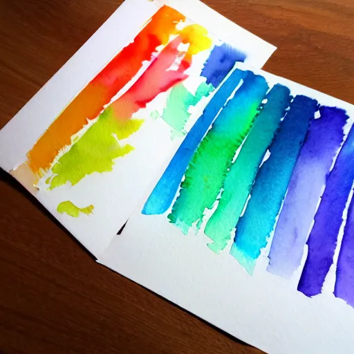 Prompt: watercolor paper