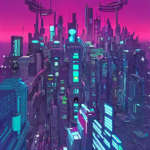 Prompt: cyberpunk city art by Josan Gonzalez, sci-fi, highly detailed, digital painting, artstation, smooth, sharp focus, illustration, concept art by Josan Gonzalez and James Gurney and Mœbius