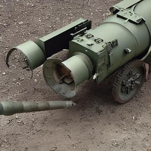 Prompt: An artillery gun shaped like an ant eater, high resolution photograph