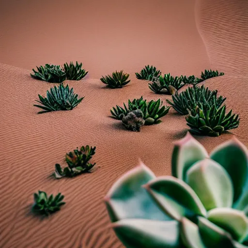 Image similar to A photo of a succulent desert