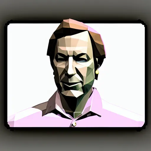 Prompt: low poly saul goodman, playstation 1 graphics