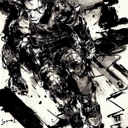 Image similar to soild snake by yoji shinkawa