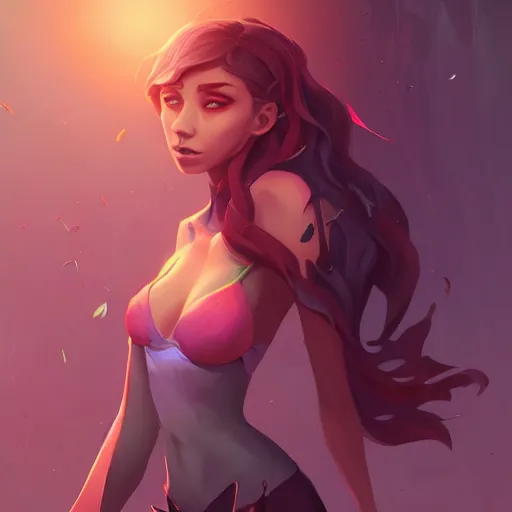 Image similar to a portrait of a beautiful full body Stella Maeve dark magic, art by lois van baarle and loish and ross tran and rossdraws and sam yang and samdoesarts and artgerm, digital art, highly detailed, intricate, sharp focus, Trending on Artstation HQ, deviantart, unreal engine 5, 4K UHD image