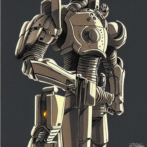 Image similar to the doomslayer, art by studio ghibli symmetry!!