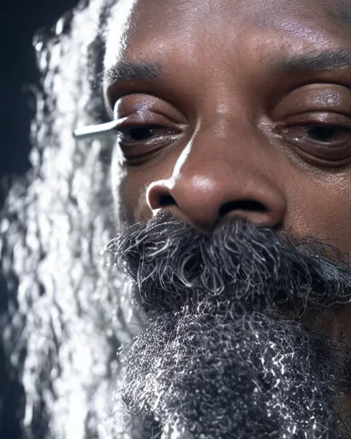 Image similar to Snoop Dogg in the role of Gandalf the Grey, film still, amazing short, 8K, IMAX, ultra detailed