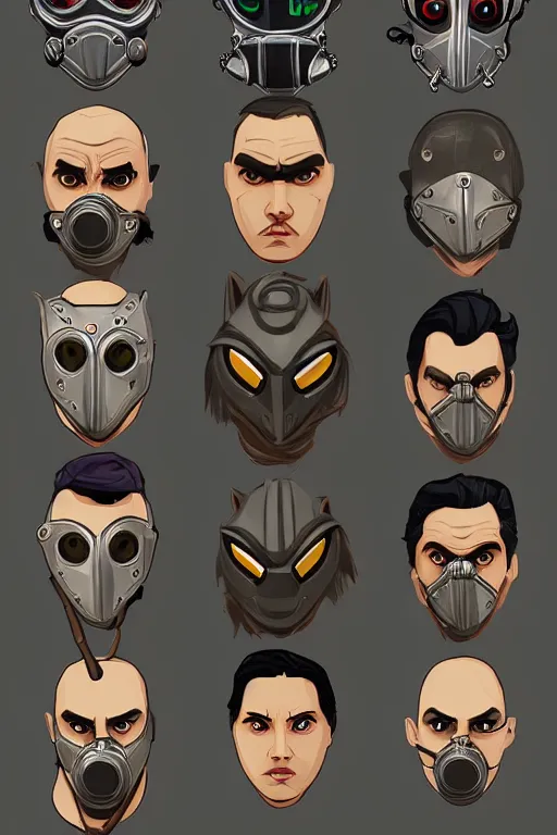 Image similar to 6 member from wolf gangs wear gray bandana, other people use wolf mask. pop art, pixel, bioshock infinite art style, gta chinatown wars art style, dynamic, face features, body features, ultra realistic, digital art, concept art, smooth, sharp focus, illustration, intricate, without duplication, elegant, confident posse