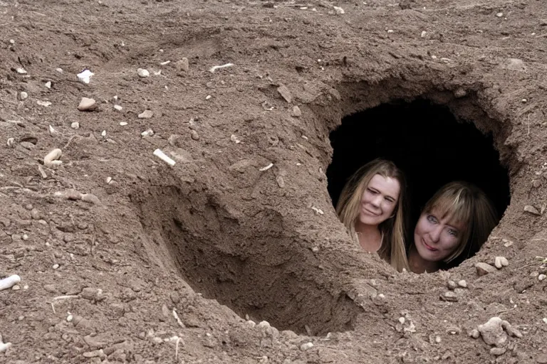 Prompt: down in a hole