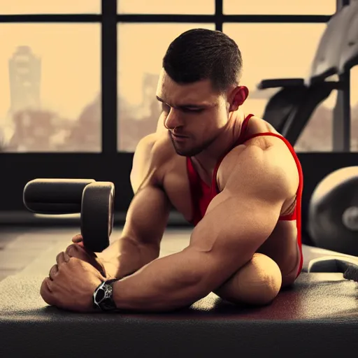 Stable Diffusion prompt: gigachad ron swanson bodybuilder - PromptHero