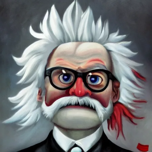 Image similar to deranged and angry colonel sanders, portrait, intense emotion, high detail,