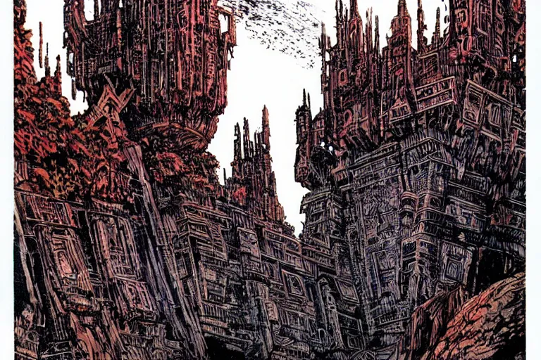 Image similar to castle by Philippe Druillet