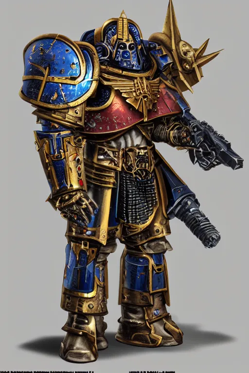 Image similar to armor portrait heros warhammer 4 0 k horus heresy fanart - the primarchs emperor by johannes helgeson animated with vfx concept artist & illustrator global illumination ray tracing hdr fanart arstation zbrush central hardmesh 8 k octane renderer comics stylized