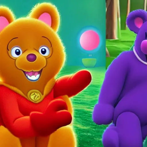 Prompt: real life care bear