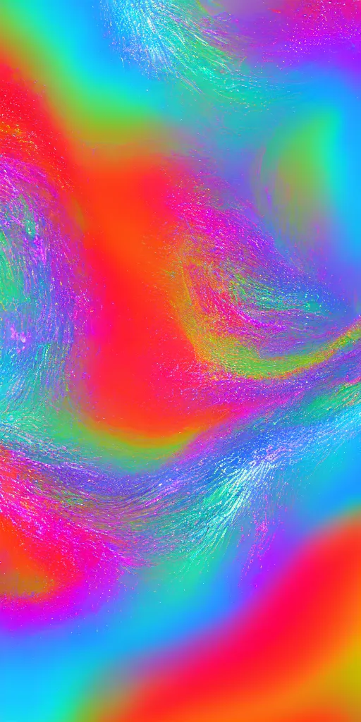 Prompt: fluid colorful particle wave trending on artstation infinite image