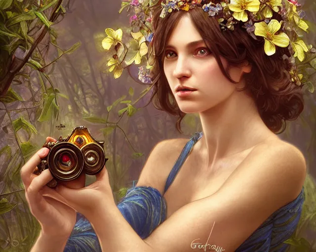 Image similar to photography of mandy disher, deep focus, d & d, fantasy, intricate, elegant, highly detailed, digital painting, artstation, concept art, matte, sharp focus, illustration, hearthstone, art by artgerm and greg rutkowski and alphonse mucha